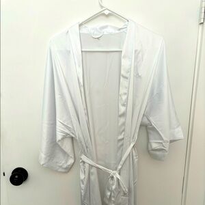 White Satin Robe